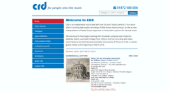 Desktop Screenshot of crdrecords.com